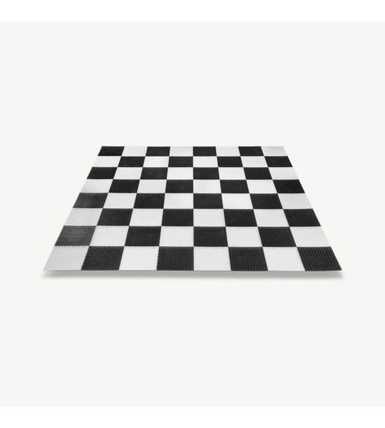 Rubberen Vinyl Dam- en Schaakbord - 160x160 cm - 64 delen