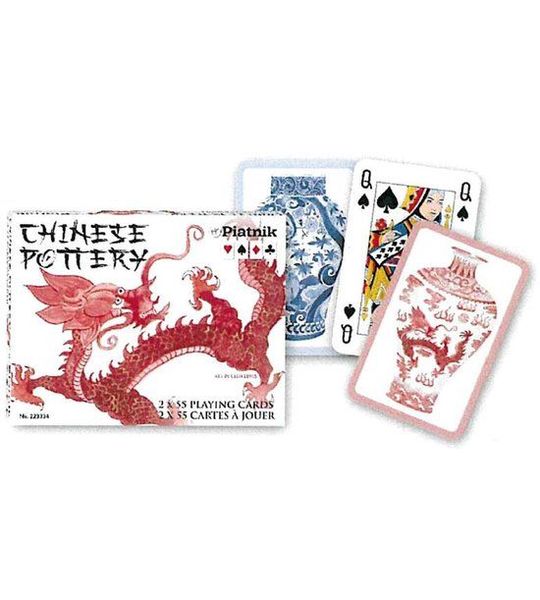 Piatnik Chinees Aardewerk Speelkaarten - Dubbeldeck.