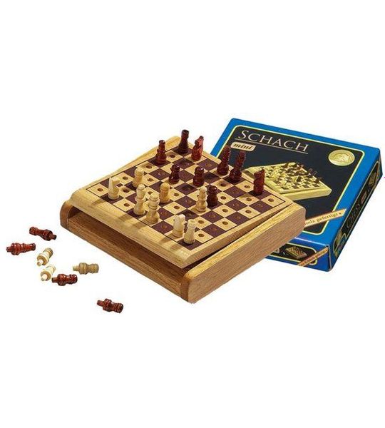 Philos Reis Schaak Steekspel Mini Veld 12 mm, Koningshoogte 23 mm