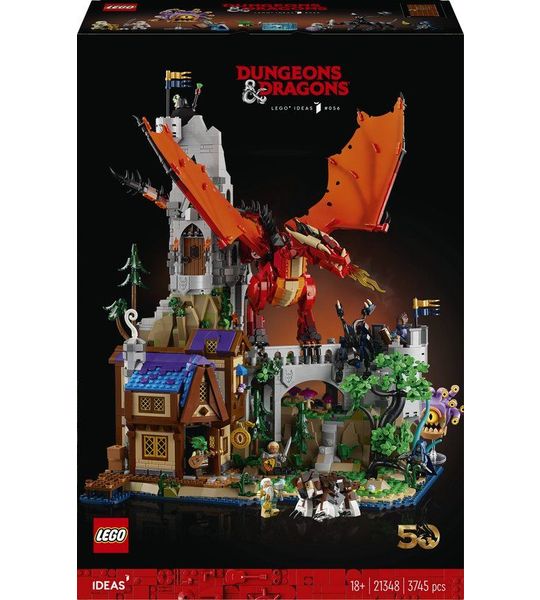 LEGO Ideas Dungeons & Dragons - het verhaal van de rode draak - 21348