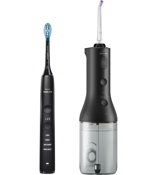 Philips Sonicare DiamondClean 9000 HX3886/43 + Power Flosser Zwart