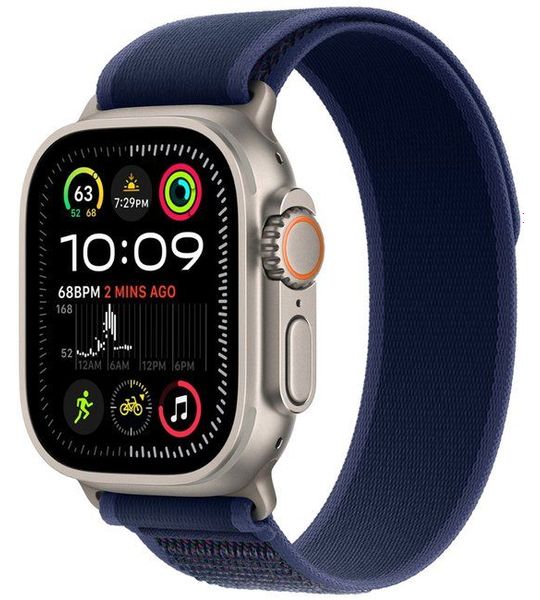 Apple 49mm Trail loop m/l Smartwatch-band Blauw