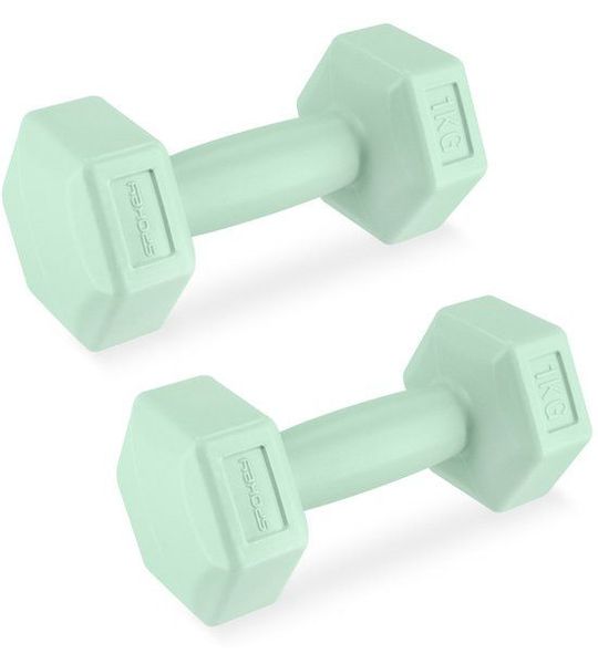 Spokey MONSTER Dumbbells - 2 x 1 kg - Hexagonaal