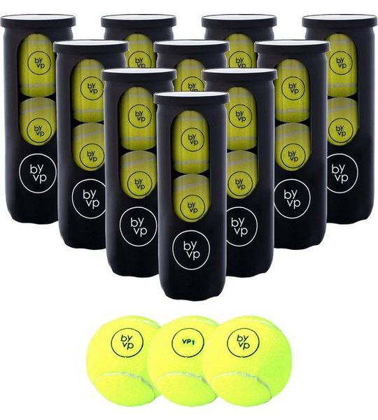 By-VP Padel Ballen - VP1 Basic - 30 Stuks - 10 Blikken - Padelballen