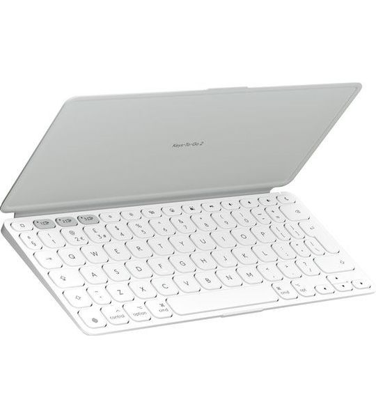 Logitech Keys-to-go 2 For Mac- Pale Grey Draadloos Toetsenbord Wit