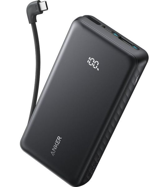 Anker 225w Ingebouwde Usb-c-kabel 20000 Mah Powerbank Zwart