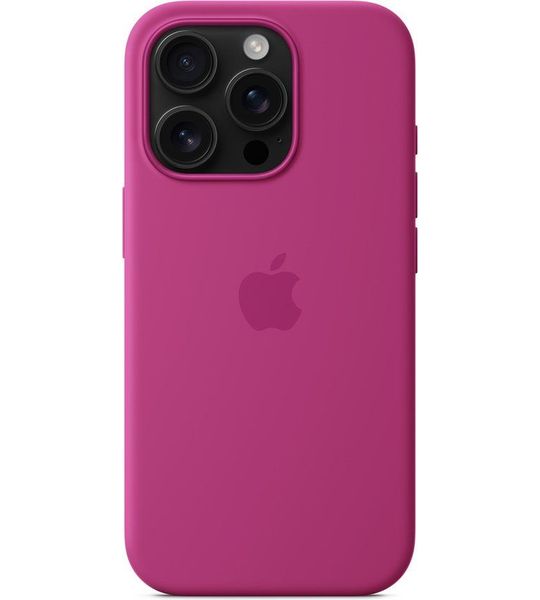 Apple Silicone Magsafe Cover Voor Apple Iphone 16 Pro Fuchsia