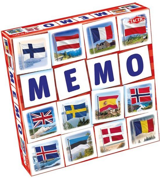 Tactic Memory - Kaartspel - Memo - Vlaggen