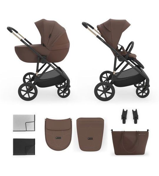 Kinderwagen Kinderkraft Prime3 PRO 2-in-1 Velvet Mocca