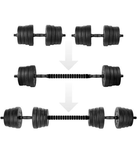 Spokey PONDUS Verstelbare Dumbbells - Zwart - 2x 15 kg