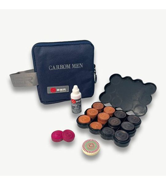Carrom Stenen, Striker, Poeder in Tasje