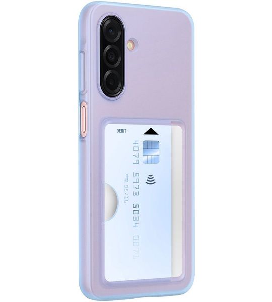 Samsung Galaxy A26 Card Slot Back Cover Blauw