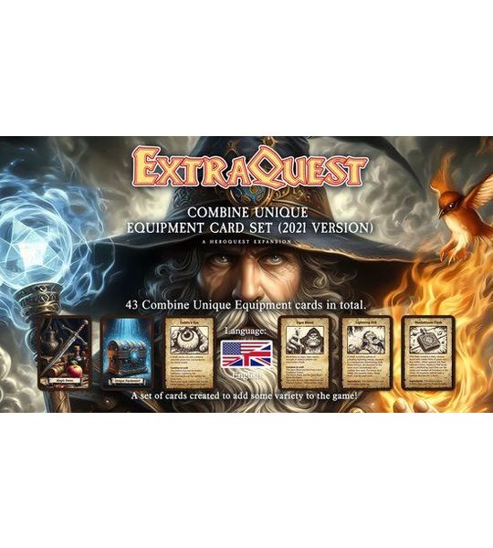 ExtraQuest Heroquest 2021 Edition - Equipment & Weapons kaarten set