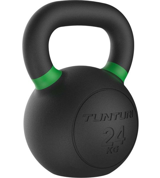 Tunturi Platinum Cast Iron Kettlebell - 24kg - Incl. gratis fitness app