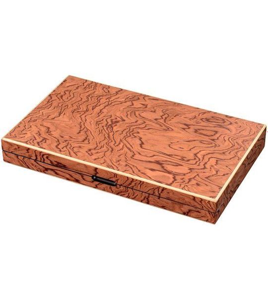 Philos Backgammon spel Kassette Ikaria Groot houten bord.