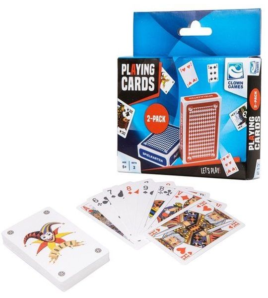 Speelkaarten Clown set van 2