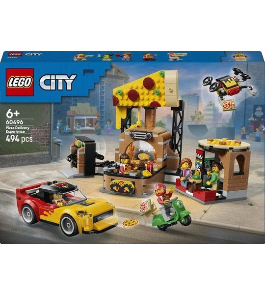 LEGO City Pizzacentrale met Voertuigen Pizza Speelgoed voor Kinderen 60496