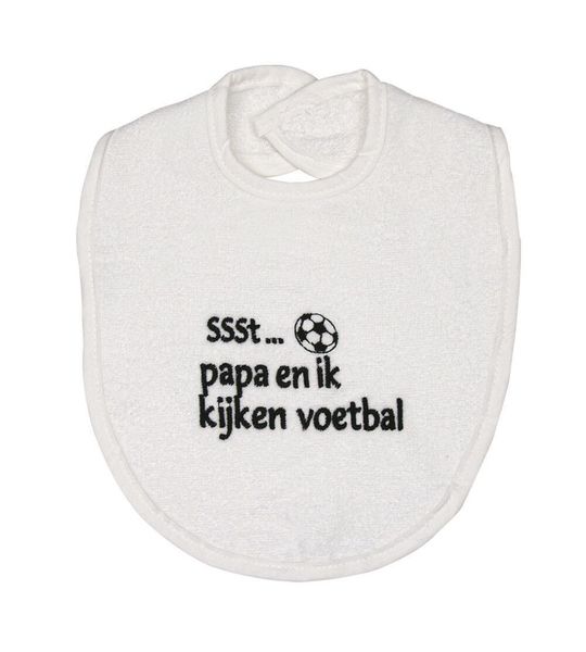 Slabber Petit Villain Papa En Ik Kijken Voetbal Wit