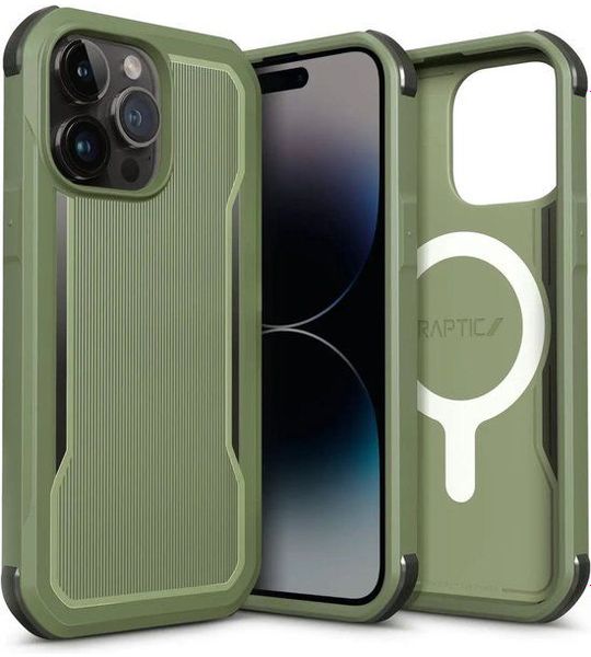 RAPTIC Iphone 14 Pro Max, Hoesje Fort Magsafe, Groen