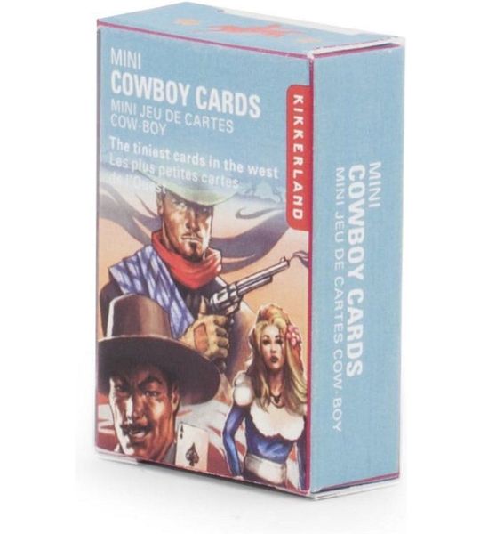Kikkerland Mini Playing Card -Cowboy- 6x4x2cm 37g
