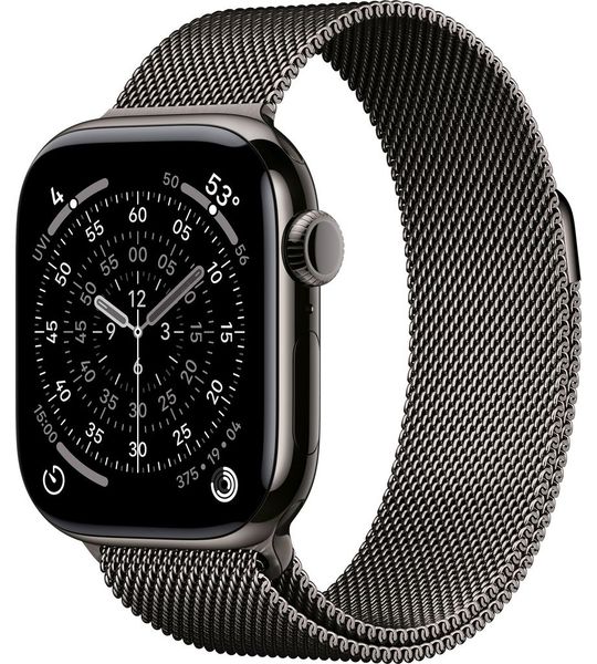 Apple Watch Series 11 Cellular 42mm Titanium  Slate Milanese Band