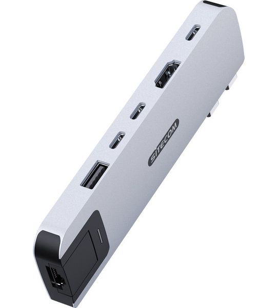 Sitecom MacBook Air Multiport Hub 6 in 2 Zilver