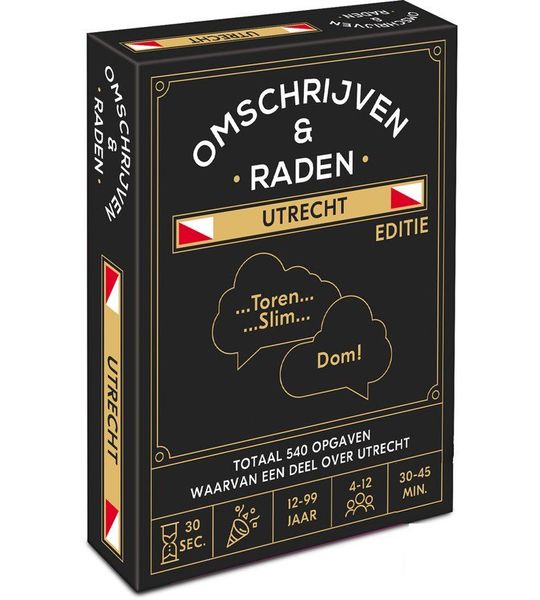 Omschrijven en Raden educatief spel Utrecht - gezelschapsspel karton.