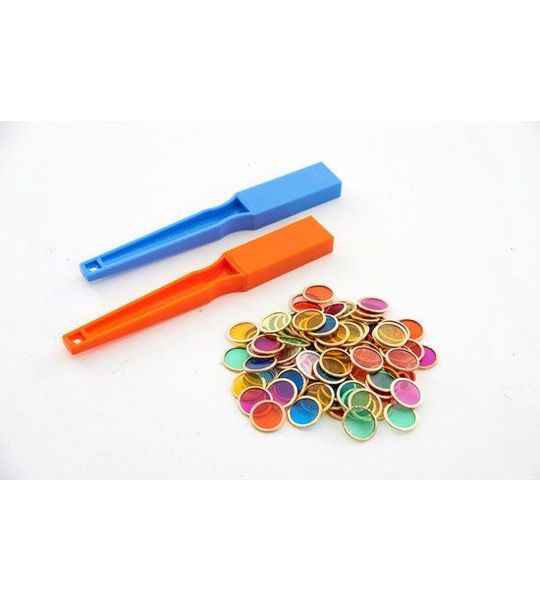 Shaw | Magnetic Wands x2 & 100 Mag Chips Geel/Groen