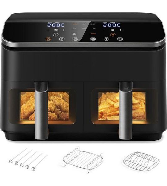 Dubbele Airfryer - Dubbele Mand - Dual Cook - Heteluchtfriteuse