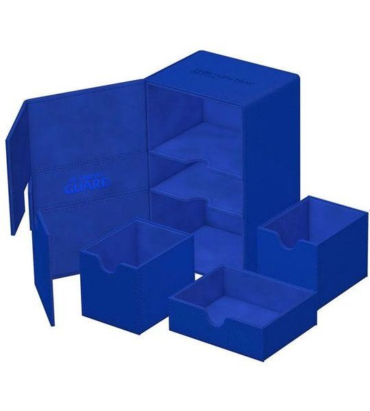 Ultimate Guard Ultimate Guard Twin Flip'n'Tray 160+ Xenoskin - Blue Card Boxes