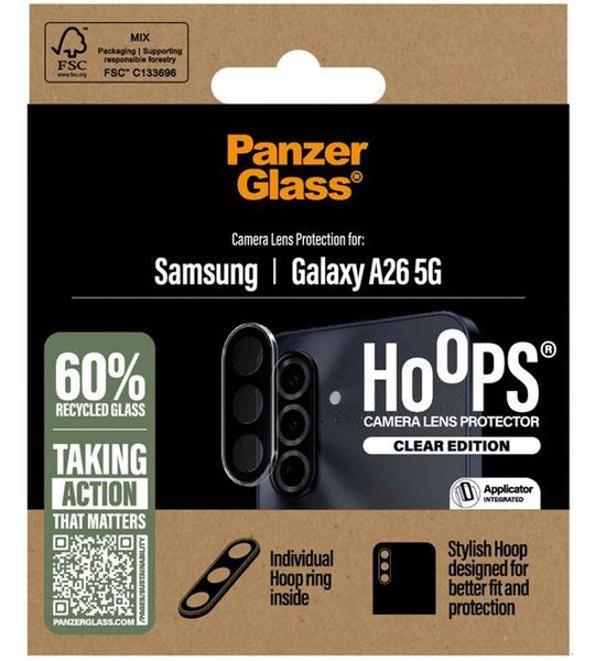 PanzerGlass Hoops Lensprotector Voor Samsung Galaxy A26 Transparant