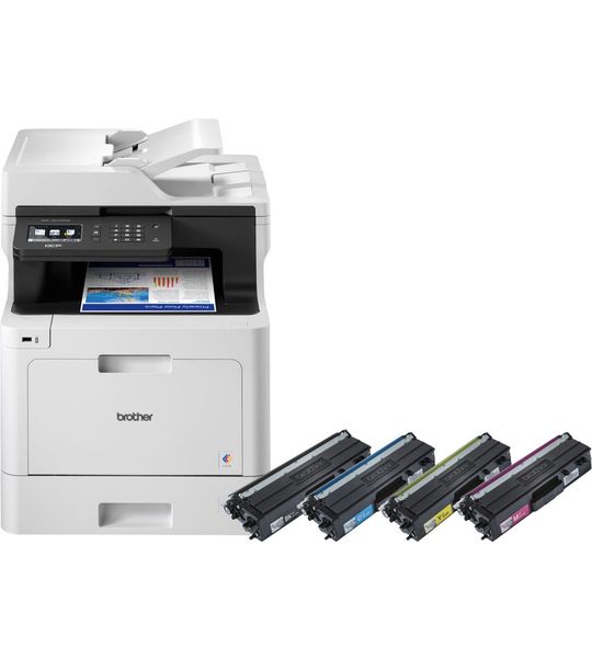 Brother DCP-L8410CDW + 1 set extra inkt