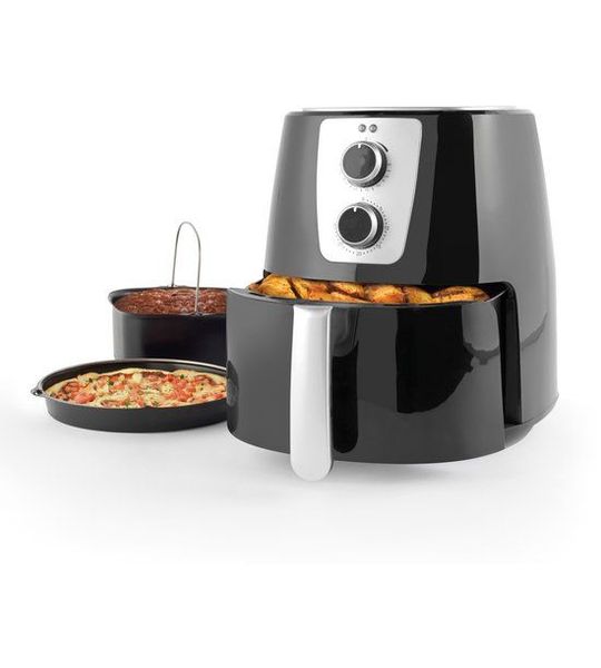 Petra 5,2L Air Fryer - Pizzaplaat & Cakevorm, Antiaanbaklaag