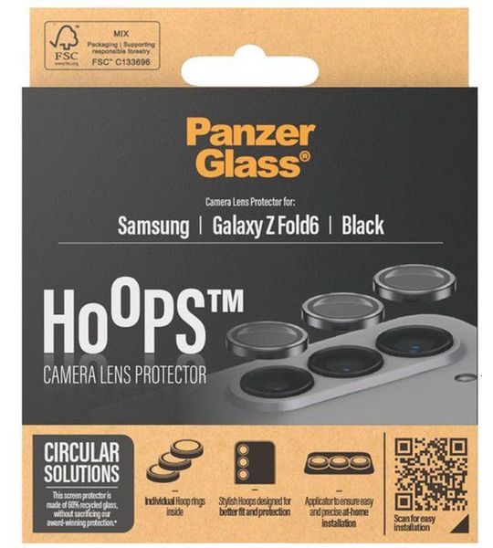 PanzerGlass Galaxy Z Fold5 2024 Hoops Screenprotector Voor Samsung Fold 5 Zwart