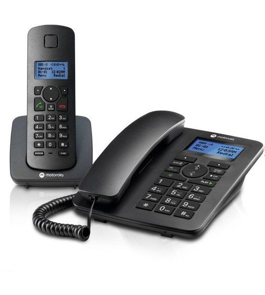 Motorola C4201 Combo Vaste Telefoon + Dect (zwart)
