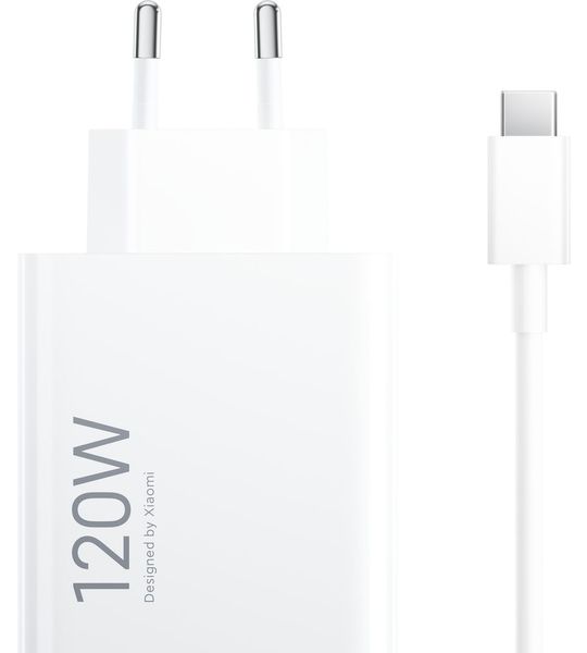 Xiaomi Hypercharge Power Delivery Oplader 120W + Usb A naar Usb C Kabel (1m) Wit