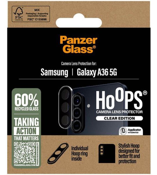 PanzerGlass Hoops Lensprotector Voor Samsung Galaxy A36 Transparant