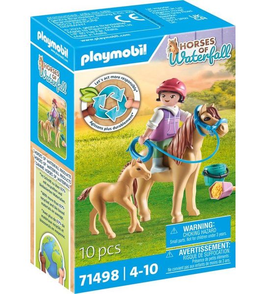PLAYMOBIL Horses of Waterfall Kind met pony en veulen - 71498