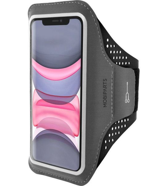 Mobiparts Comfort Fit Sportarmband Apple iPhone 11 Zwart