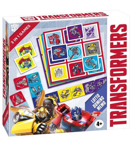 Tactic Transformers 3-in-1: Memo - Lotto - Domino | Games | bol