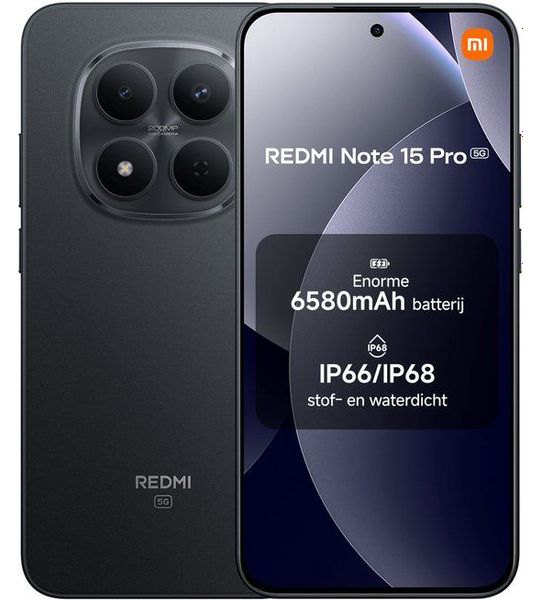 Xiaomi Redmi Note 15 Pro 5g 12gb/512gb Blk - 512 Gb Zwart