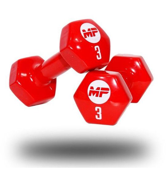 Vinyl dumbbells MP920 2 x 3 kg