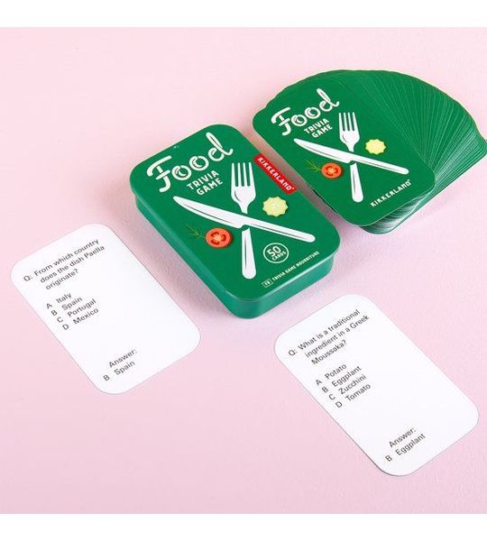 Kikkerland Trivia Game - Food