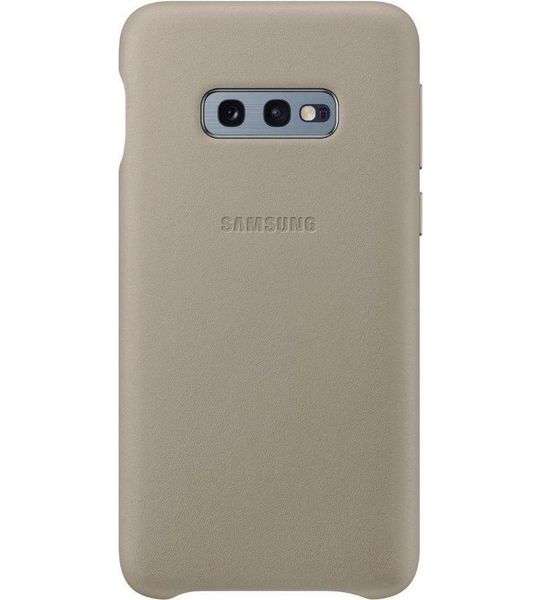 Samsung Galaxy S10e Leather Cover Grijs