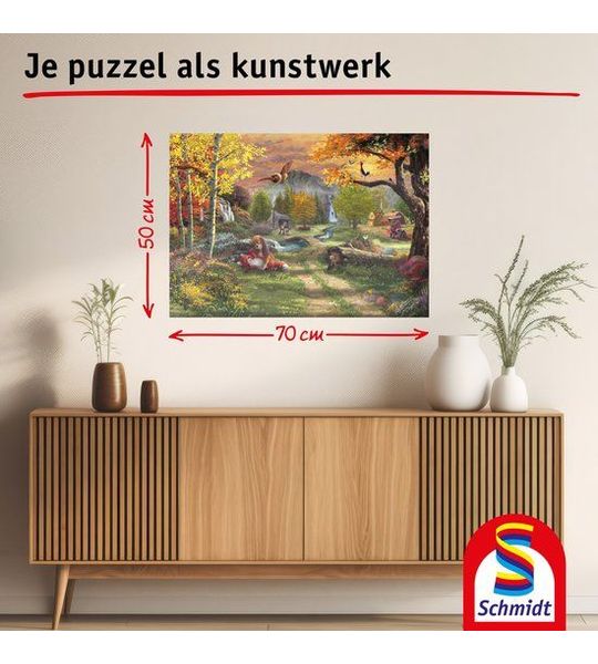 Schmidt Spiele - Thomas Kinkade Studios - Disney Frank en Frey, 1000 stukjes