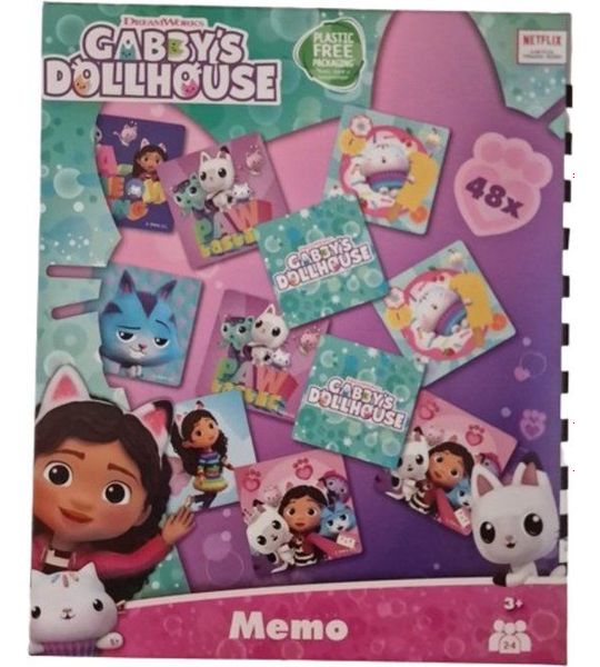 Gabby’s Dollhouse Memo spel - 48 kaartjes