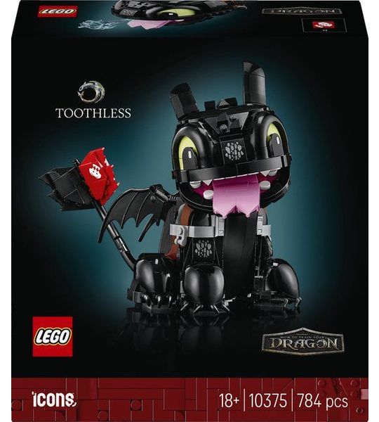 LEGO Icons Hoe Tem Je Een Draak: Tandloos - Bouwpakket voor Volwassenen - 10375