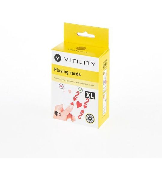 2x Speelkaarten XL- Extra grote symbolen-2 stokken