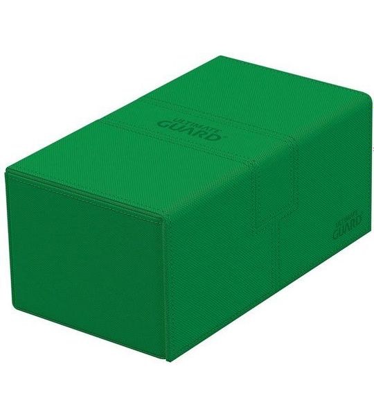 Ultimate Guard Ultimate Guard Twin Flip'n'Tray 200+ Xenoskin - Green Card Boxes