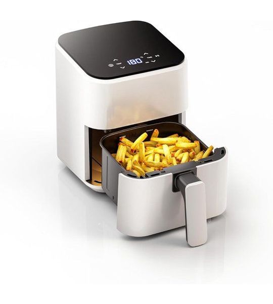YOR® Mini airfryer - Airfryer - Airfryer klein - Wit - 26cm x 22cm x 28cm
